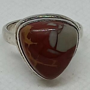 Noreen Jasper .925 Solid Sterling Silver Ring NWOTs Size 8.50